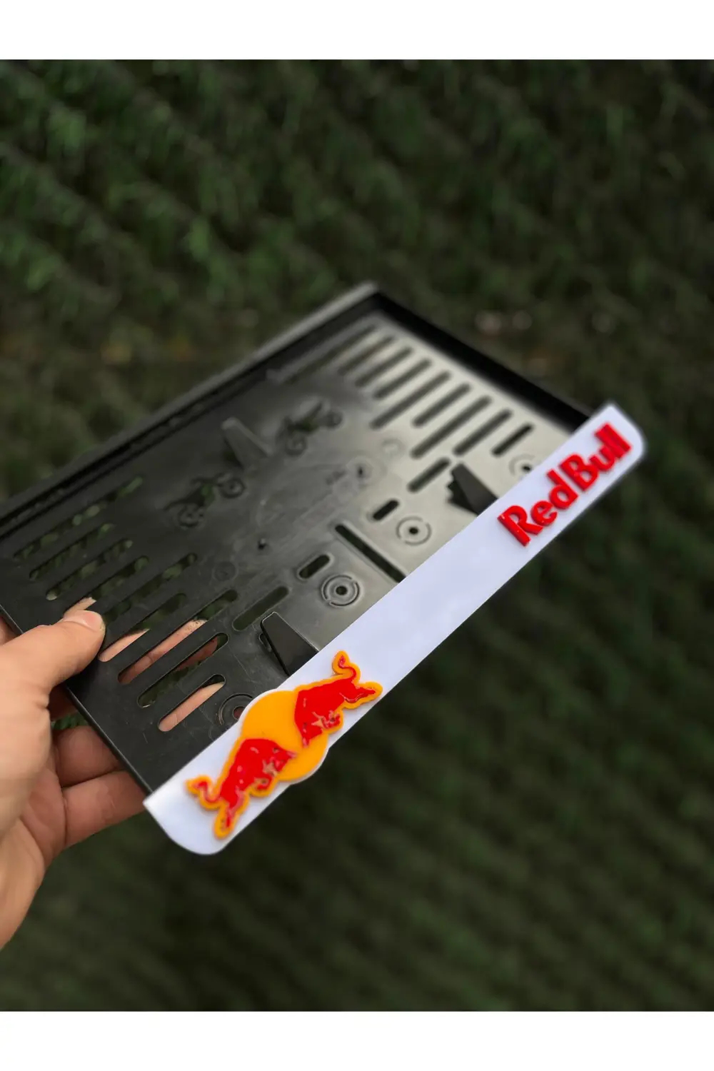 Redbull Motorsiklet Plakalık Beyaz 3D Model