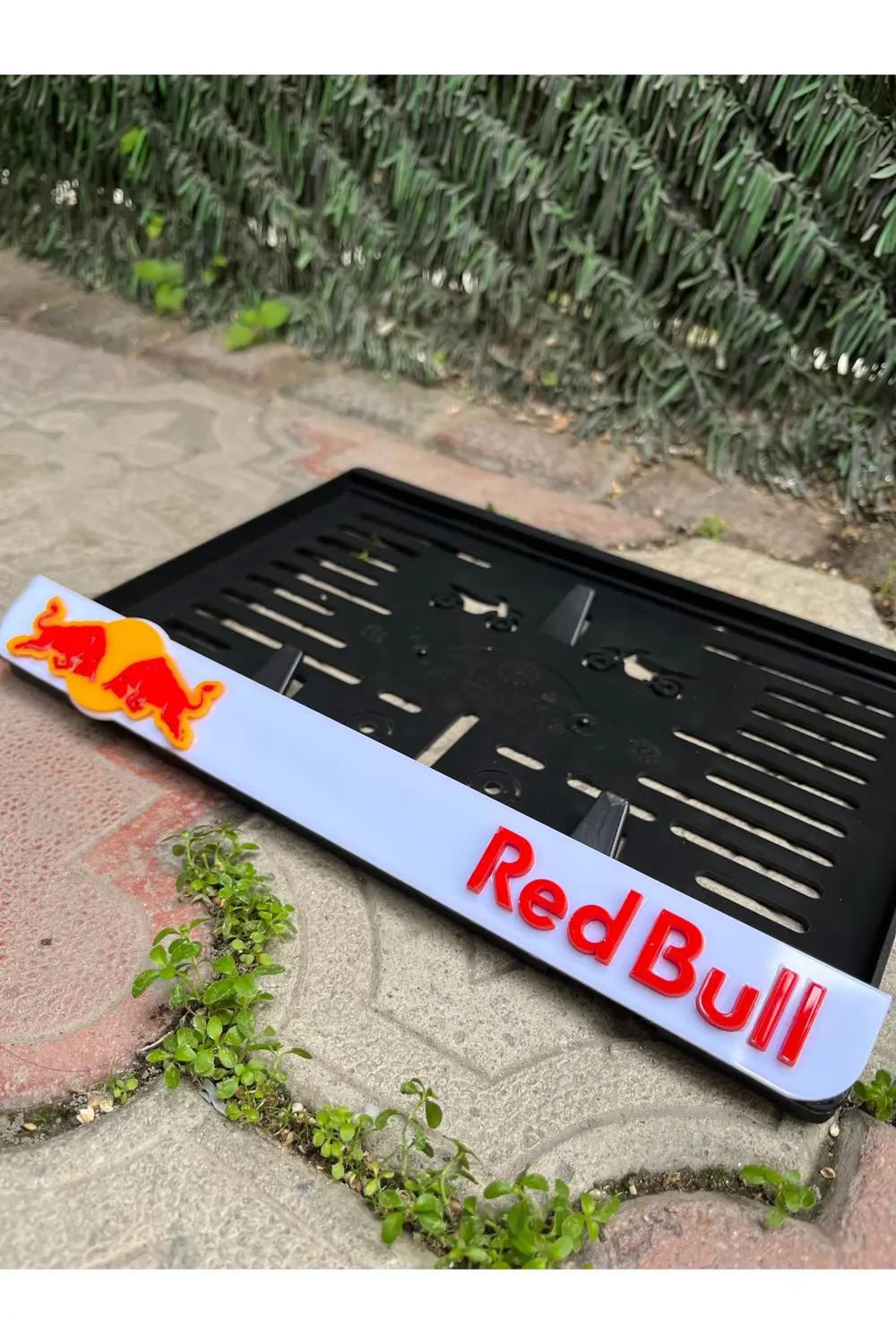 Redbull Motorsiklet Plakalık Beyaz 3D Model