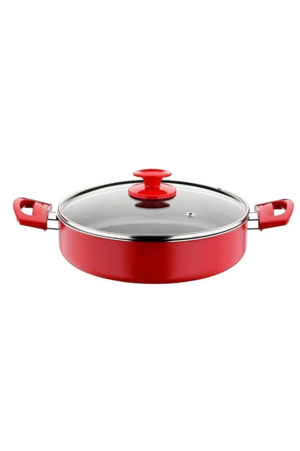 Redio 30 Cm Karnıyarık Tencere Kırmızı Renk