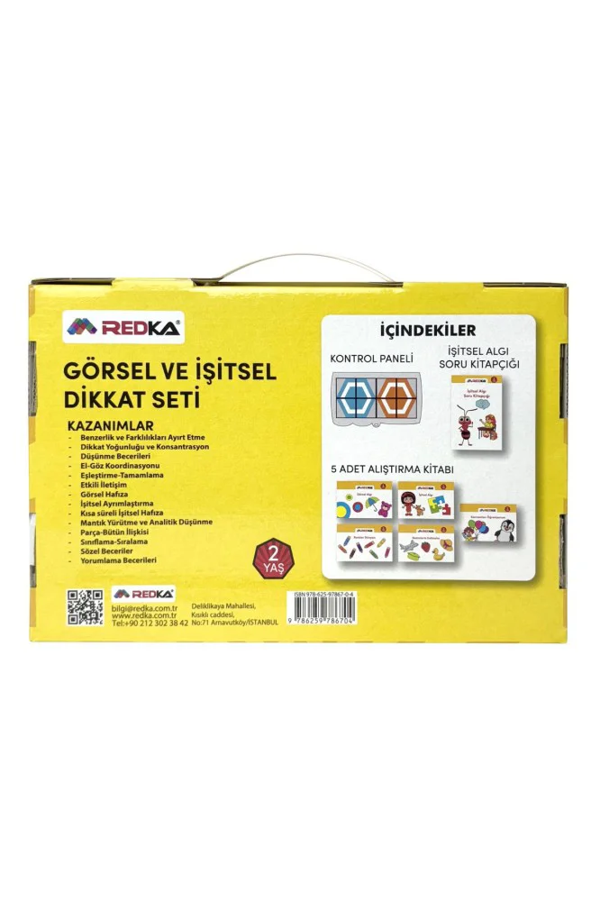Redka Görsel Ve İşitsel Dikkat Seti 2 Yaş RD8670