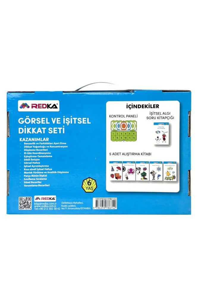 Redka Görsel Ve İşitsel Dikkat Seti 6 Yaş RD8674