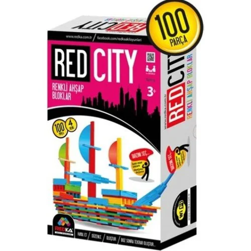 Redka Redcity Renkli Ahşap Bloklar RD5207 Akıl, Zeka ve Strateji 