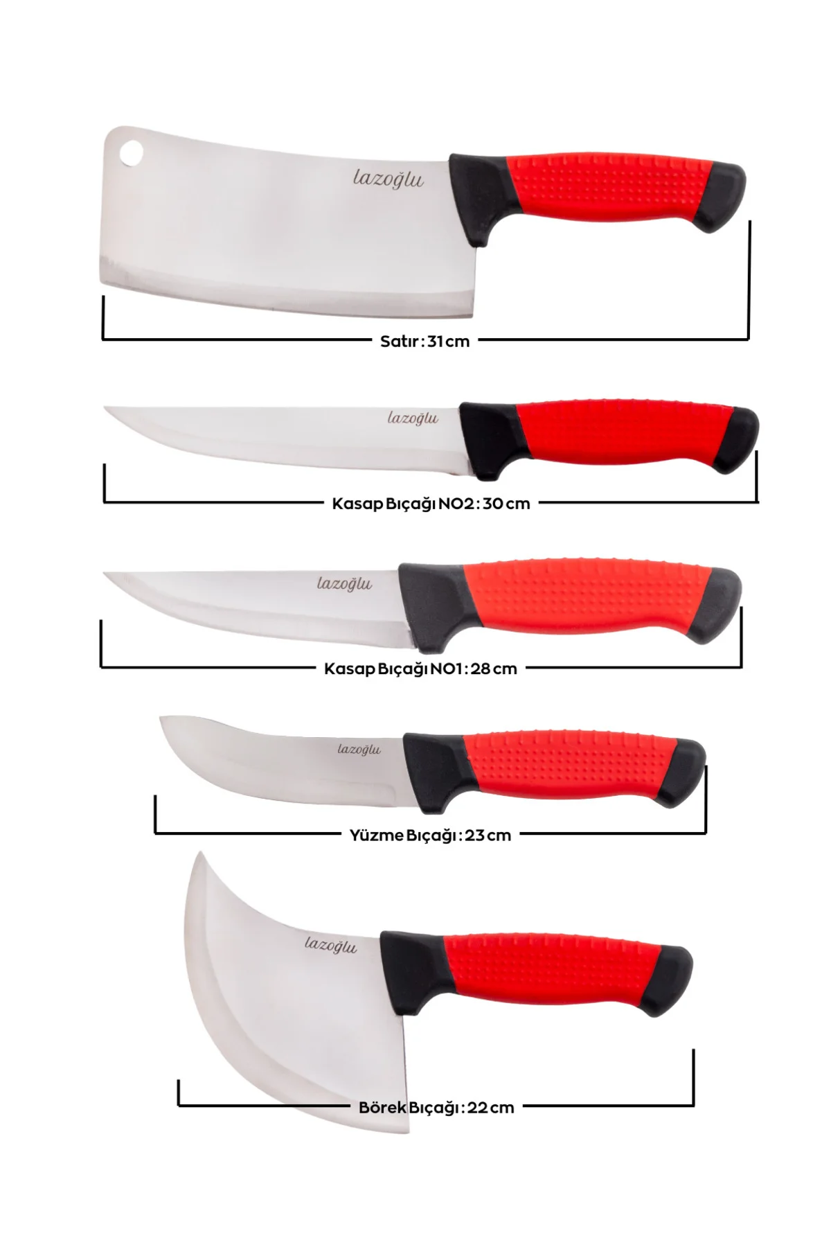 Redmaster 5 Parça Bıçak Seti