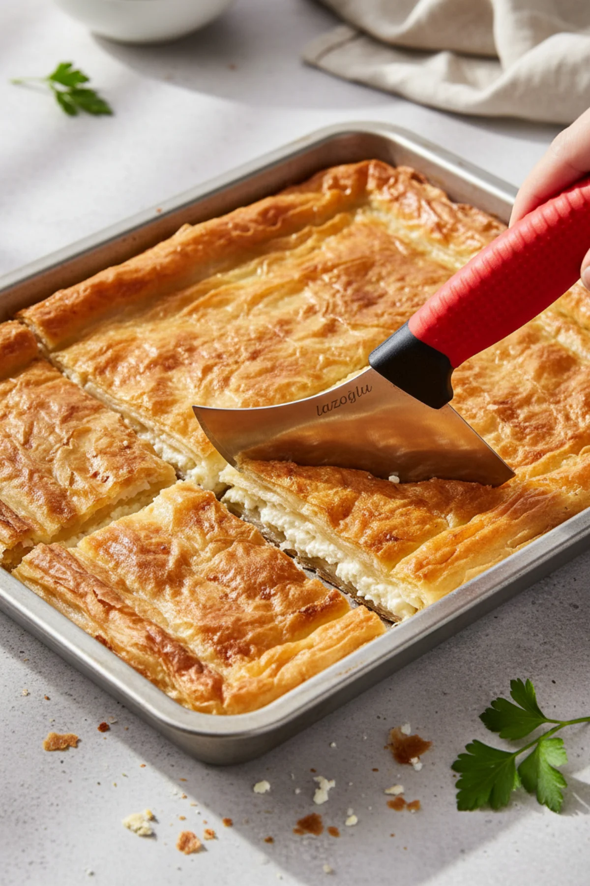 RedMaster Serisi Börek Bıçağı-Dalgalı Ağız | Profesyonel Kullanım