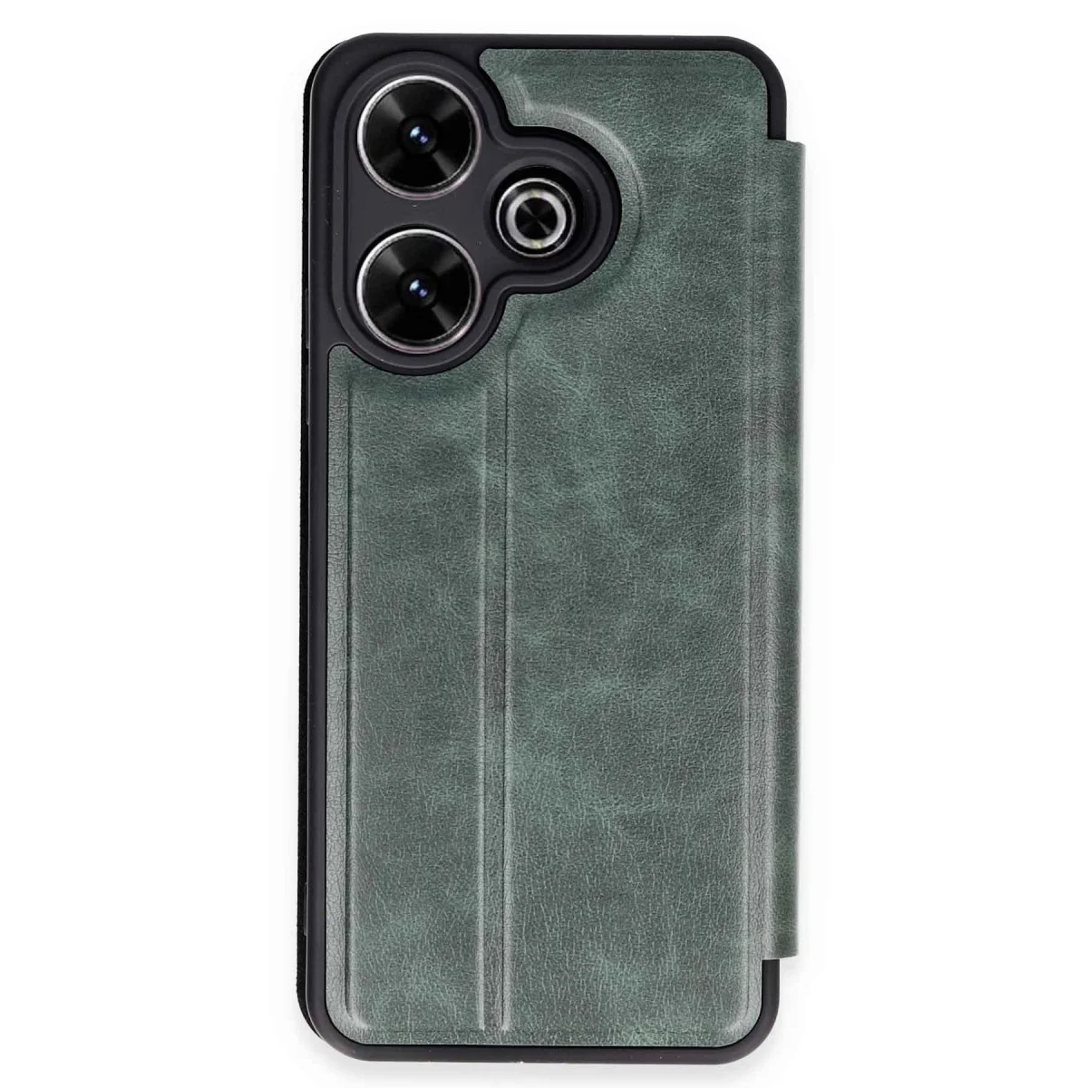 Redmi 13 4G Kılıf Flip Cover Koyu Yeşil - Premium Koruma ve Şıklık