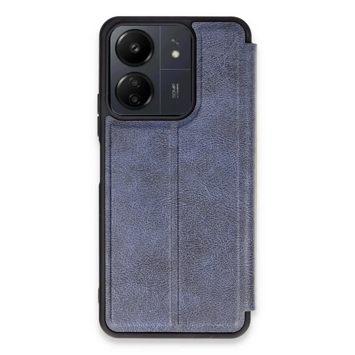 Redmi 13C Kılıf Flip Cover - Lacivert, Mükemmel Koruma ve Şıklık