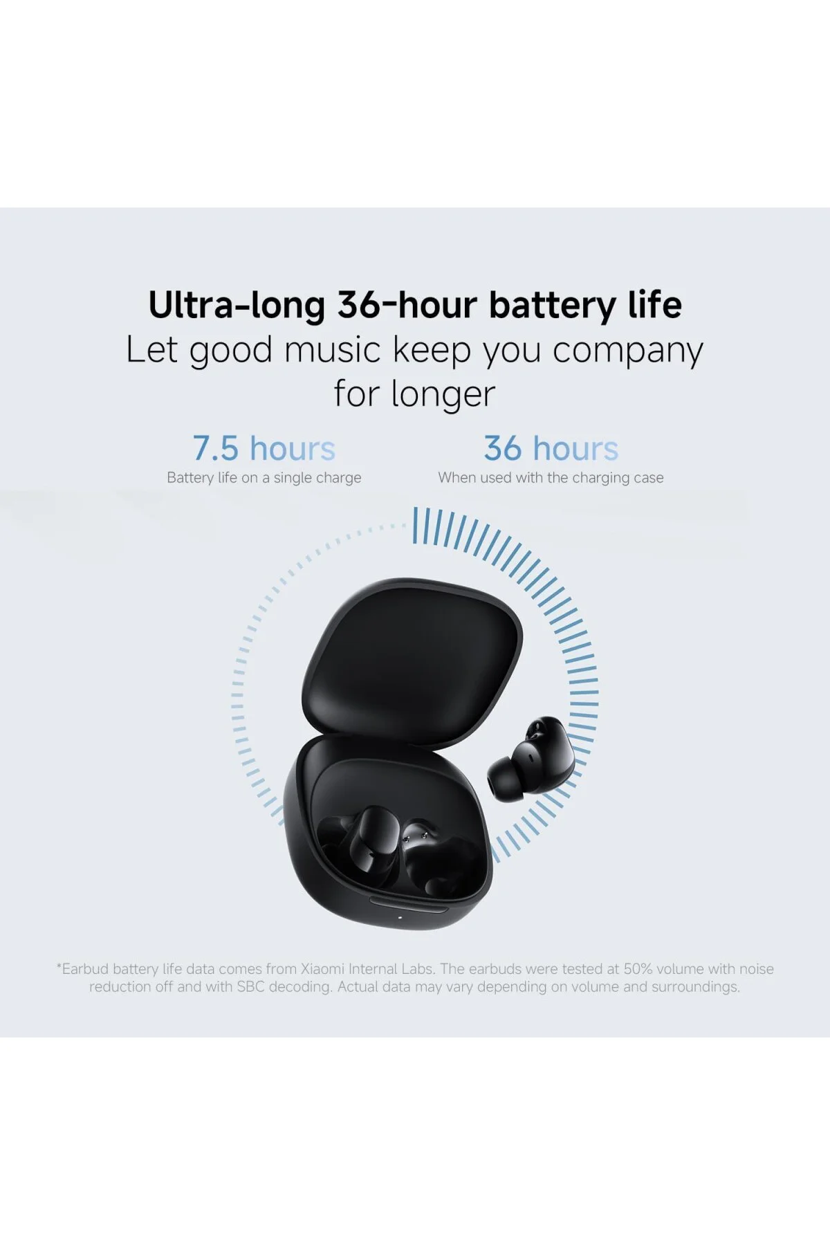 Redmi Buds 6 Play kulak içi kulaklık, 36 saat pil ömrü, 10 mm dinamik sürücü, 4 EQ