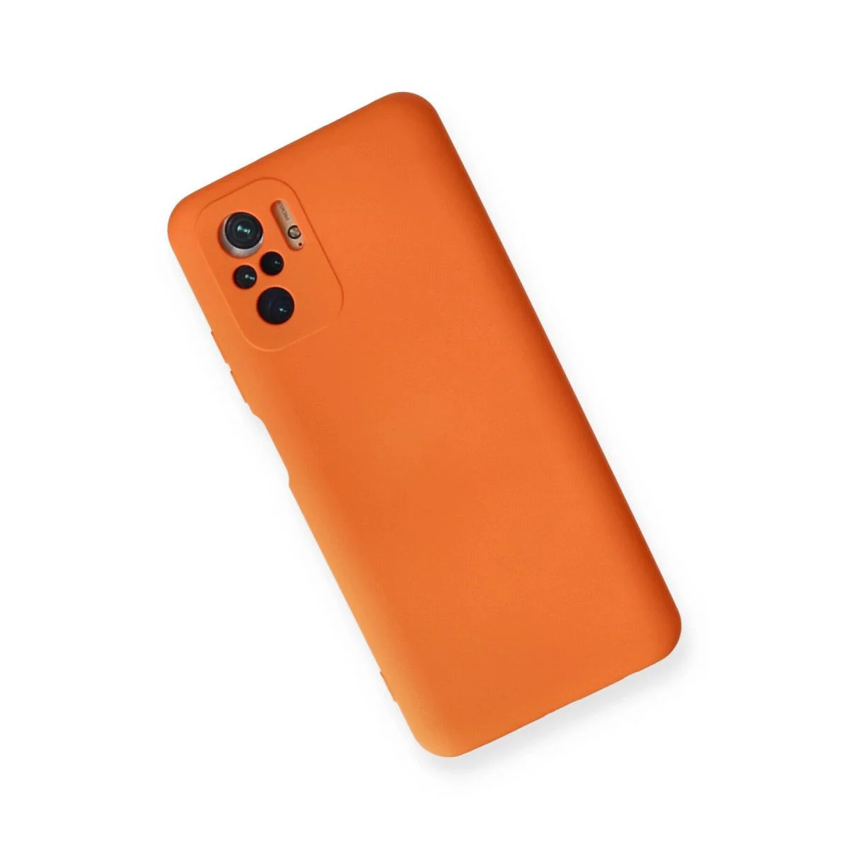 Redmi Note 10 ile Uyumlu Nano İçi Kadifeli Silikon Kılıf - Turuncu Fiyatı, Yorumları ve Özellikleri