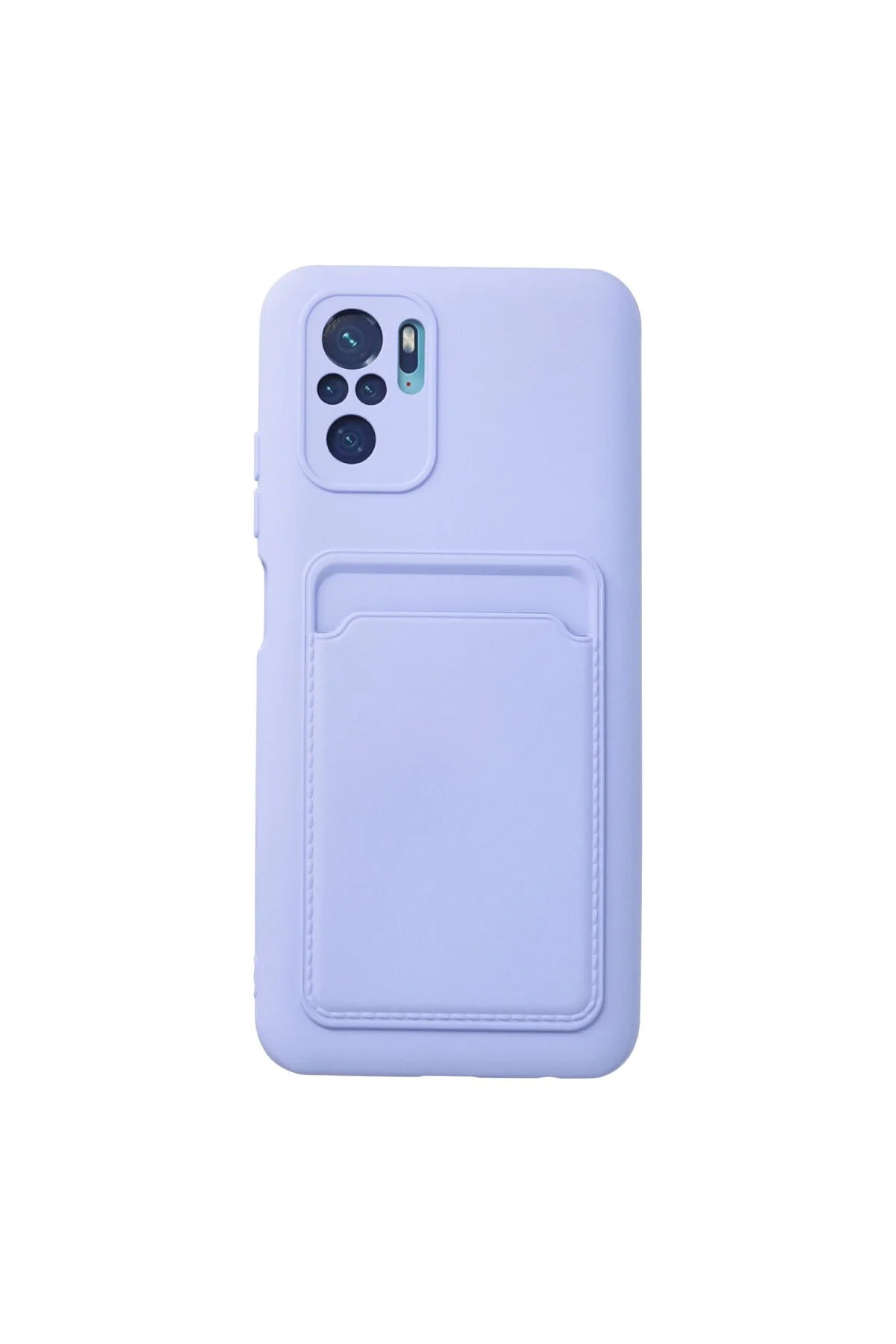 Redmi Note 10S Kılıf Kelvin Kartvizitli Silikon - Lila