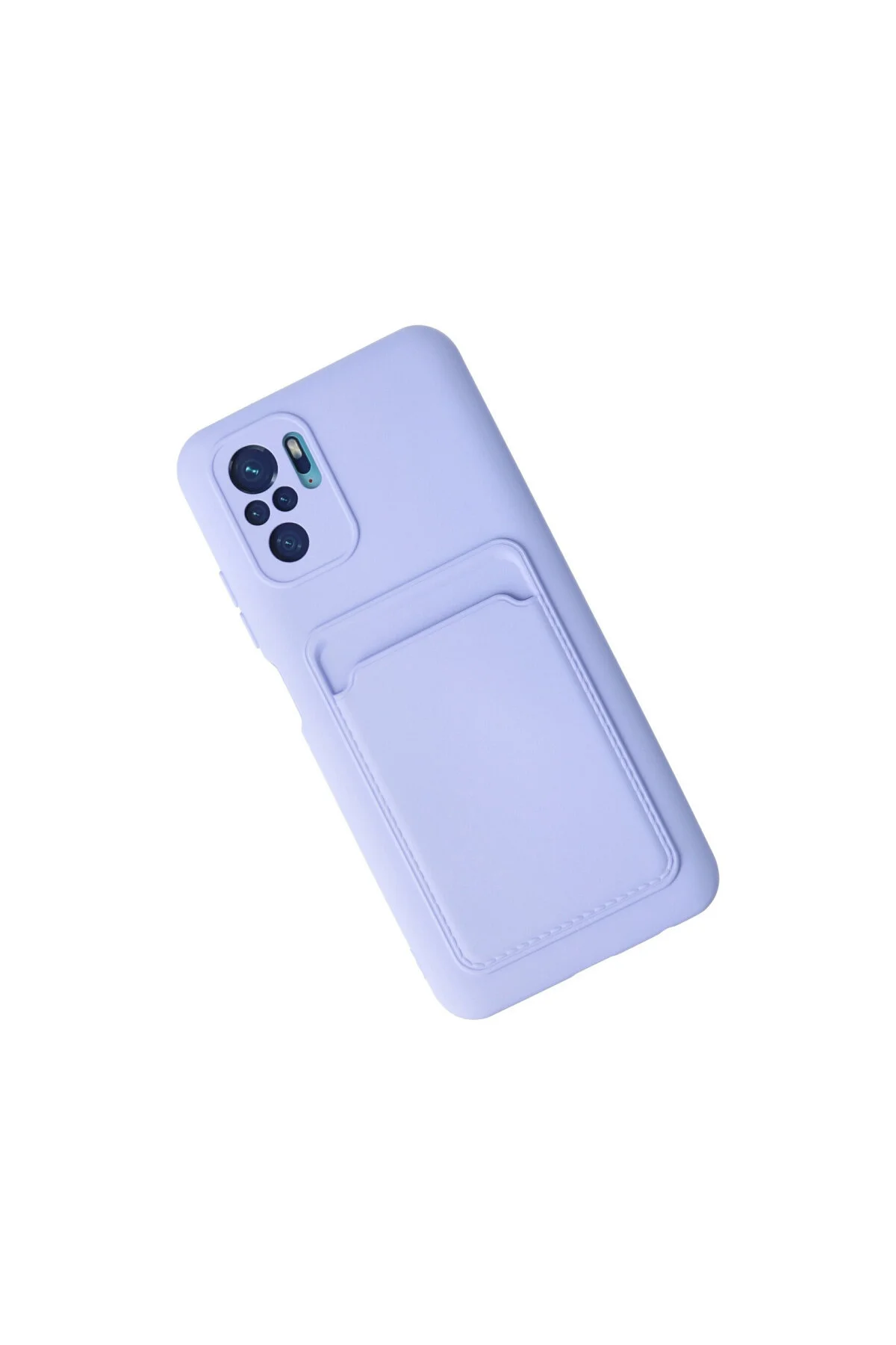 Redmi Note 10S Kılıf Kelvin Kartvizitli Silikon - Lila