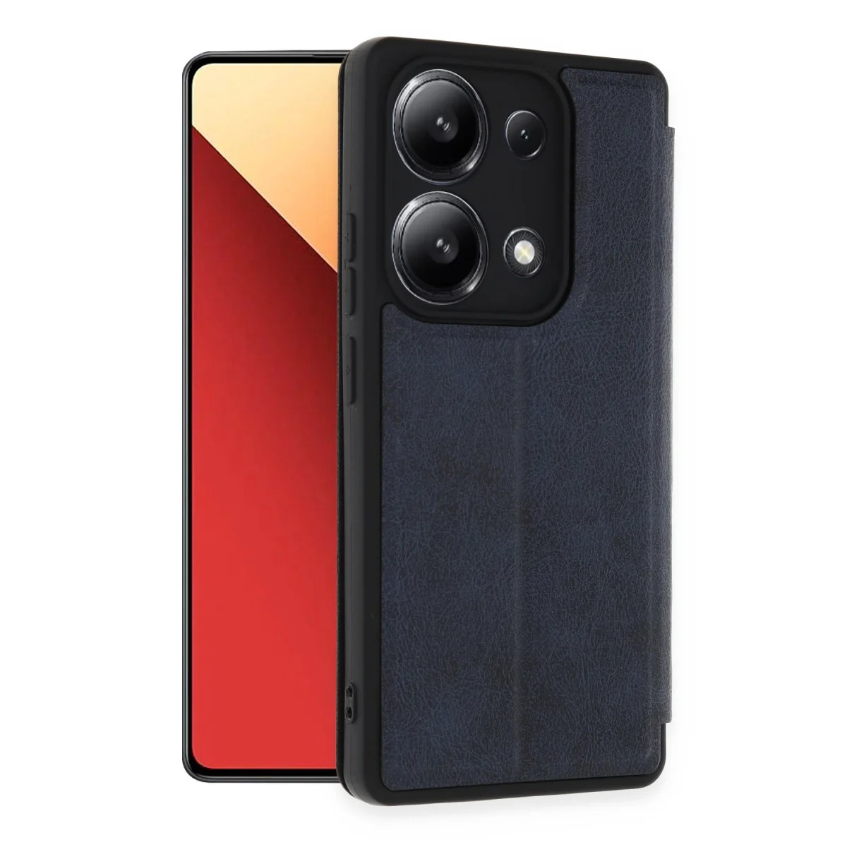 Redmi Note 13 4G Kılıf Flip Cover - Korumalı ve Şık Lacivert Çözüm