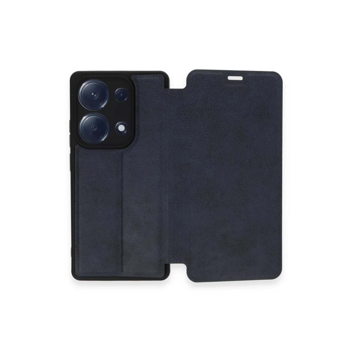 Redmi Note 13 Pro 4G Kılıf Flip Cover - Premium Lacivert Koruma