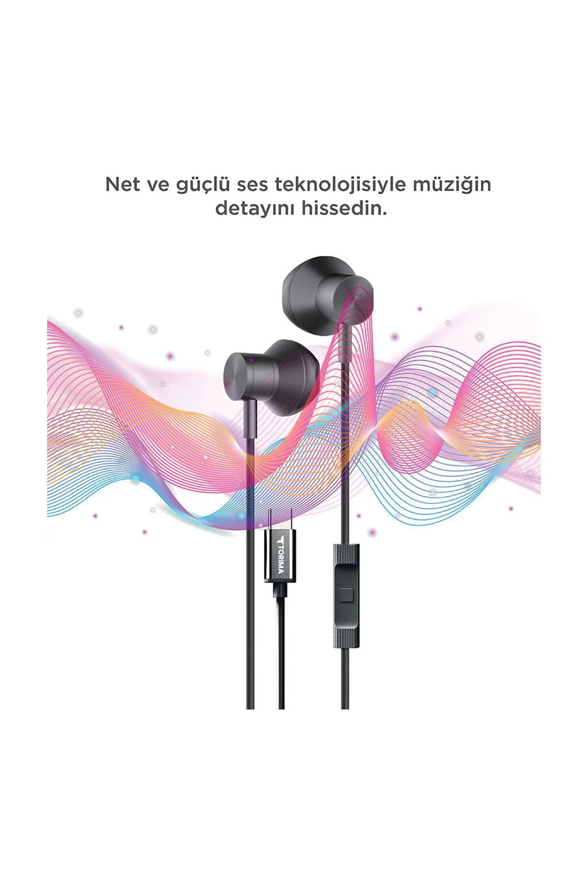 Redmi Note 13 Pro+ 5G İle Uyumlu Type C Streo Kulaklık 1.2M Manyetik Kulaklık