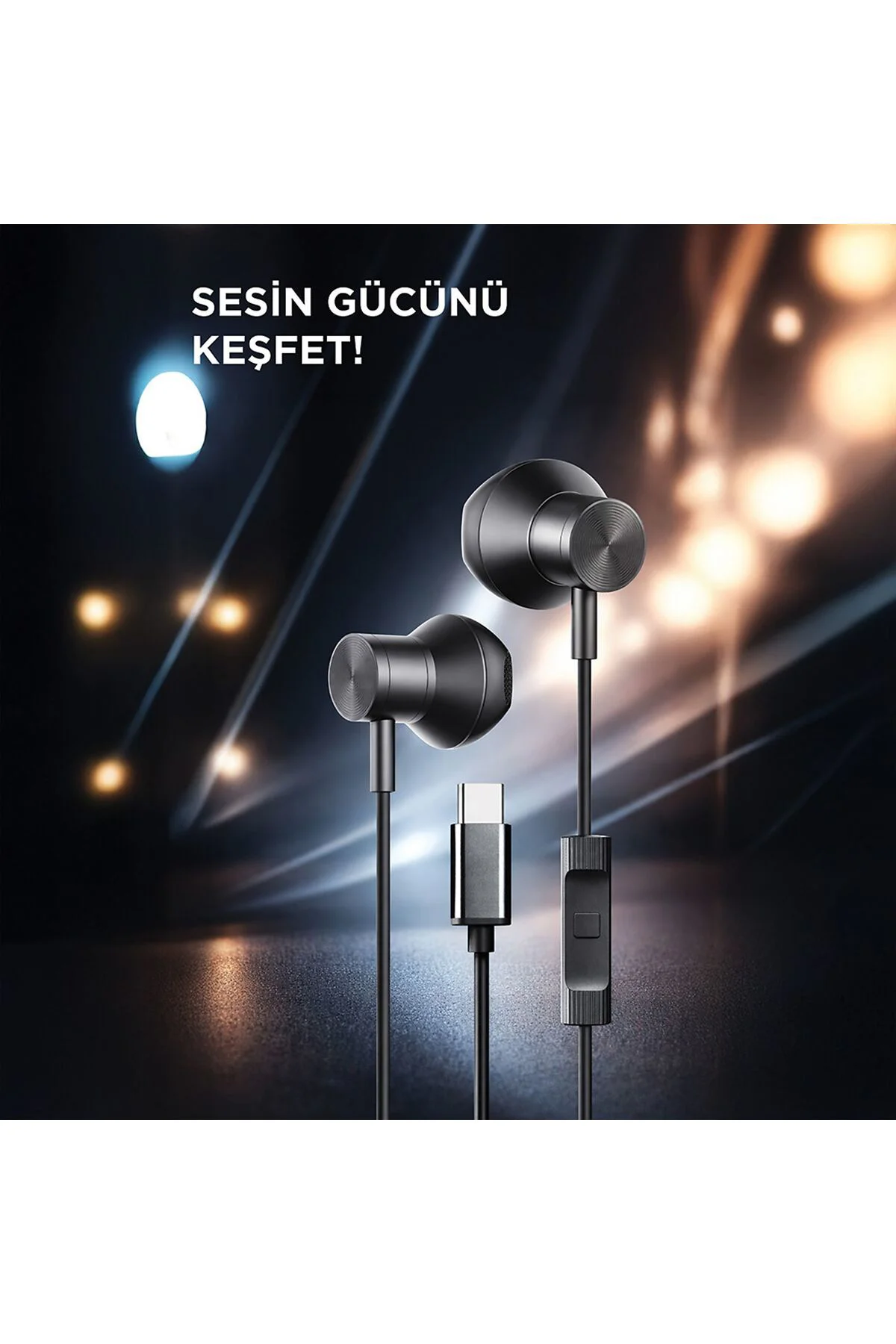 Redmi Note 13 Pro+ 5G İle Uyumlu Type C Streo Kulaklık 1.2M Manyetik Kulaklık
