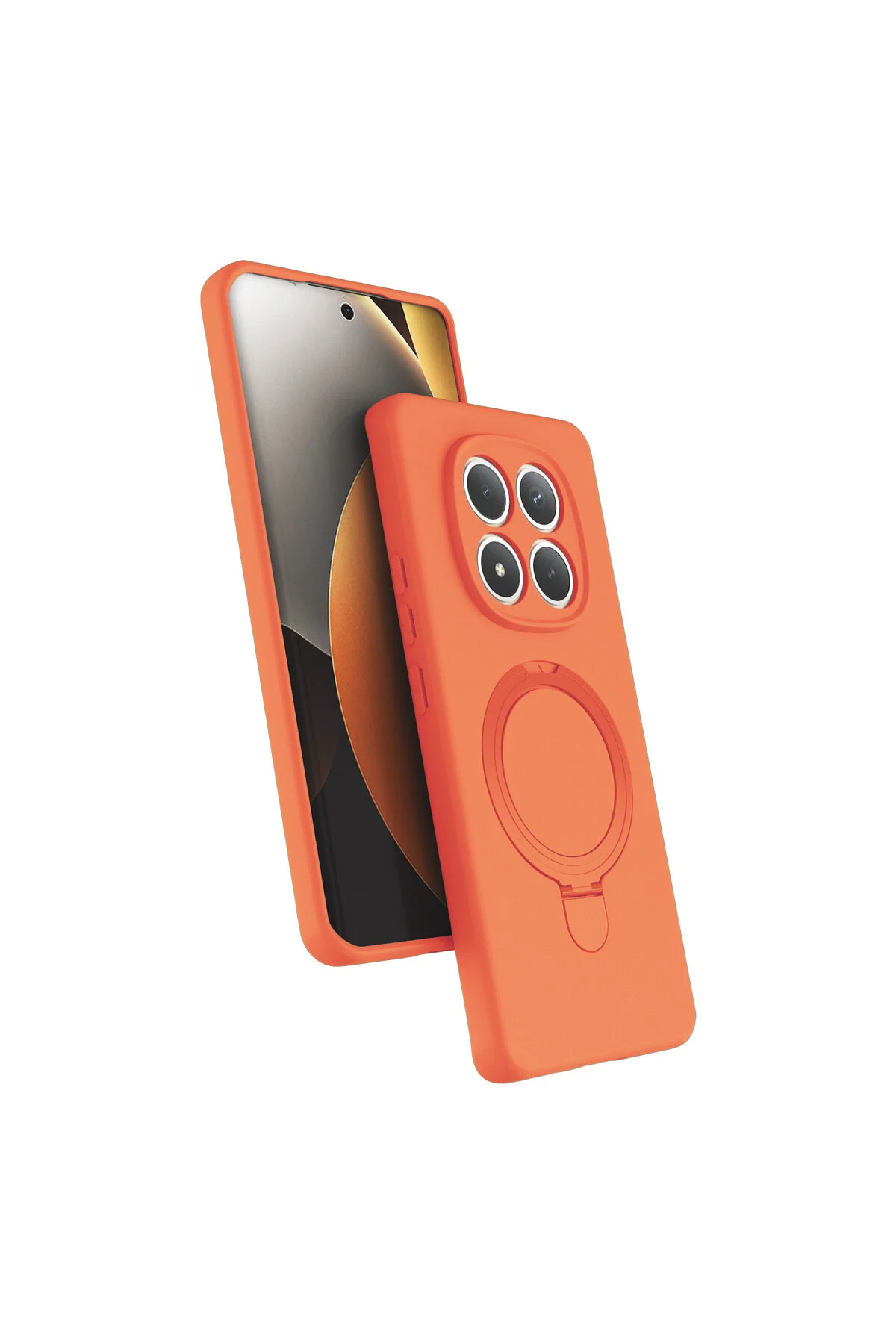 Redmi Note 15 4G Regal Magsafe Standlı Kapak - Turuncu