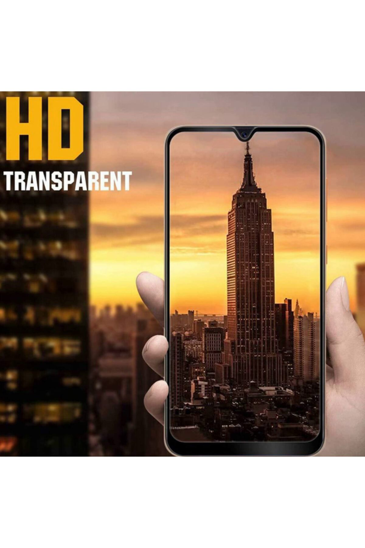 Redmi Note 8 Pro Tam Kaplayan 5d 6d 9d Kırılmaz Cam ( Siyah )