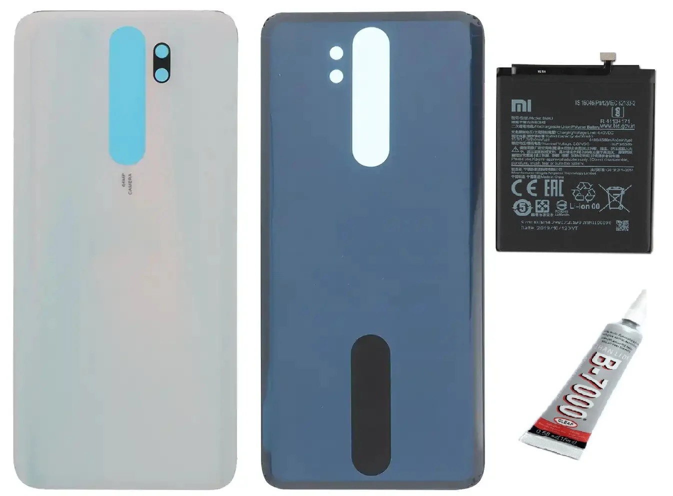 Redmi Note 8 Pro Arka Batarya Kapağı ,batarya Ve B