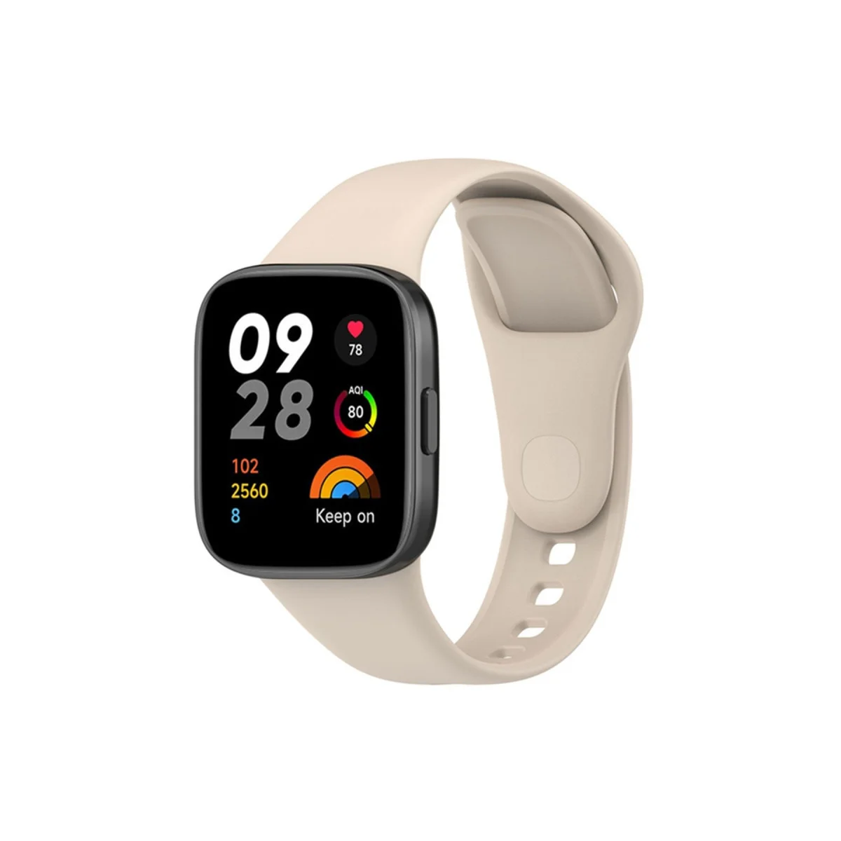 Redmi Watch 3 Klasik Kordon - Bej | Dayanıklı, Rahat ve Nefes Alan Saat Kayışı