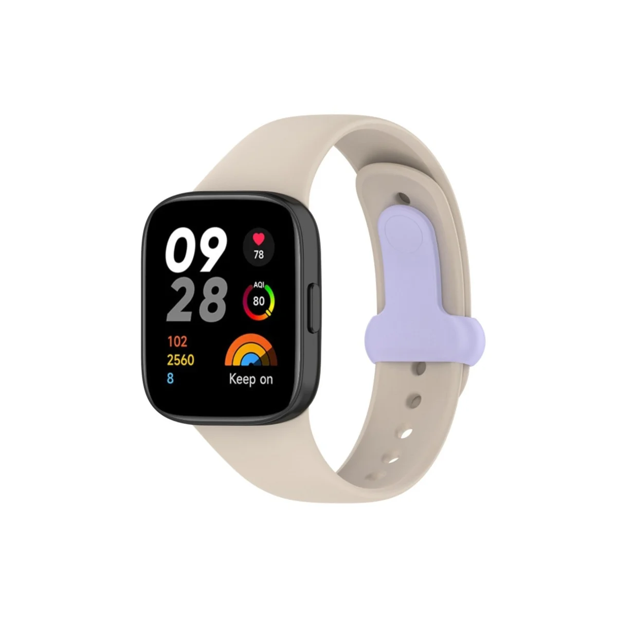 Redmi Watch 3 Silikon Kordon - Bej | Kolay Tak-Çıkar Saat Kordonu