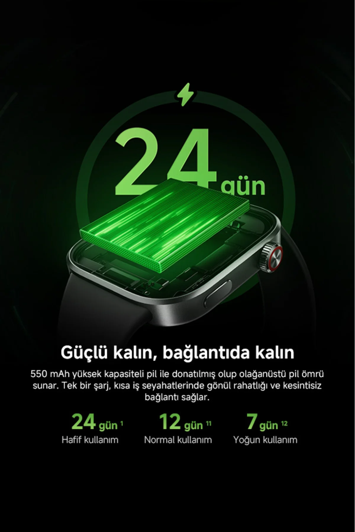 Redmi Watch 6 Siyah Akıllı Saat Sesli Görüşme Özellikli (Xiaomi Türkiye Garantili) - Görsel 6