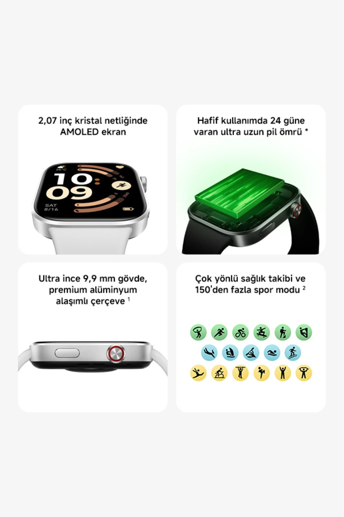 Redmi Watch 6 Siyah Akıllı Saat Sesli Görüşme Özellikli (Xiaomi Türkiye Garantili) - Görsel 3