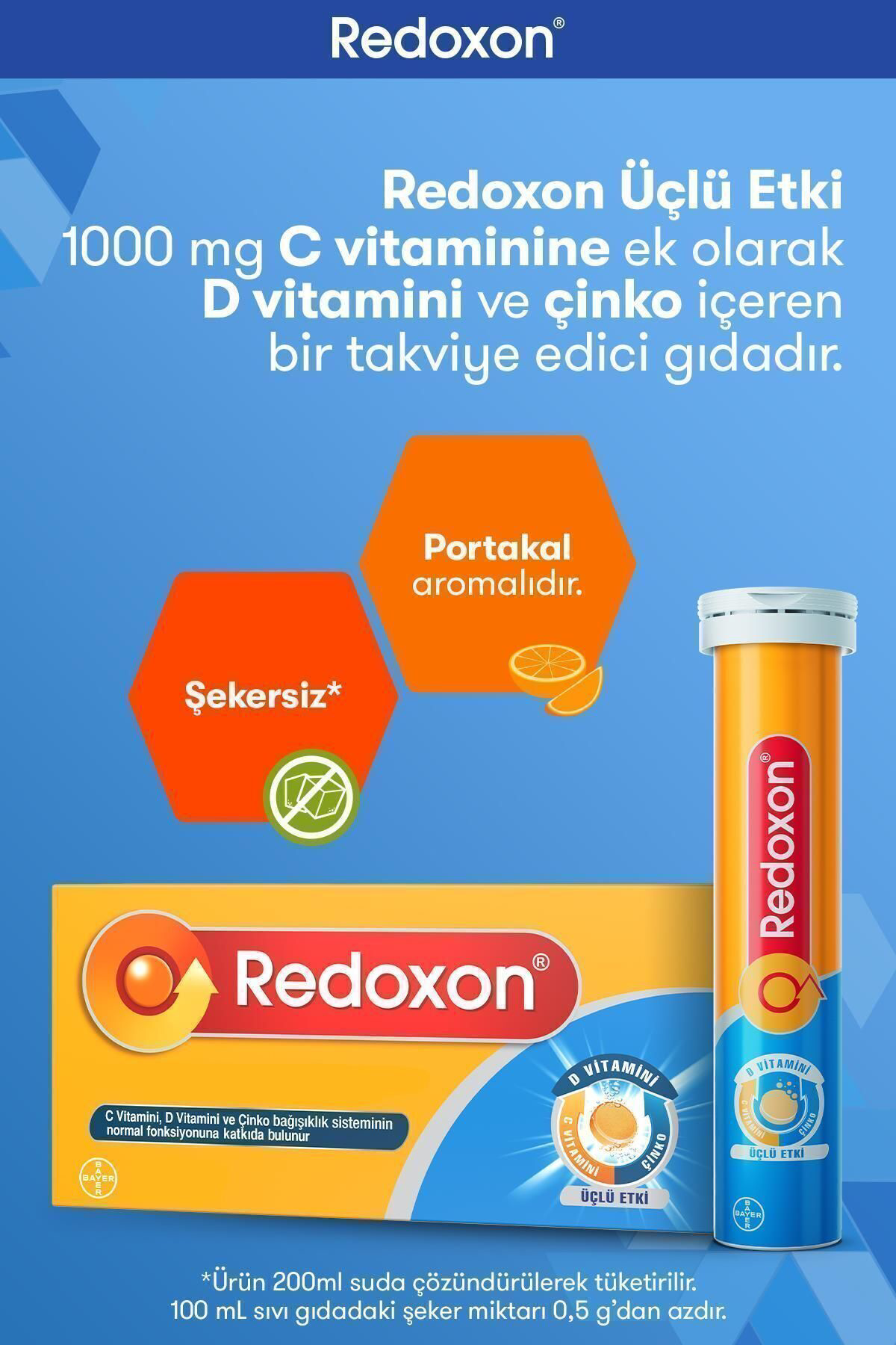 Redoxon  3'Lü Etkili 30 Efervesan Tablet