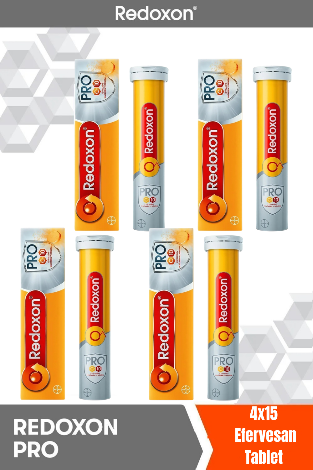 Redoxon Pro 15 Efervesan Tablet 4'lü Paket