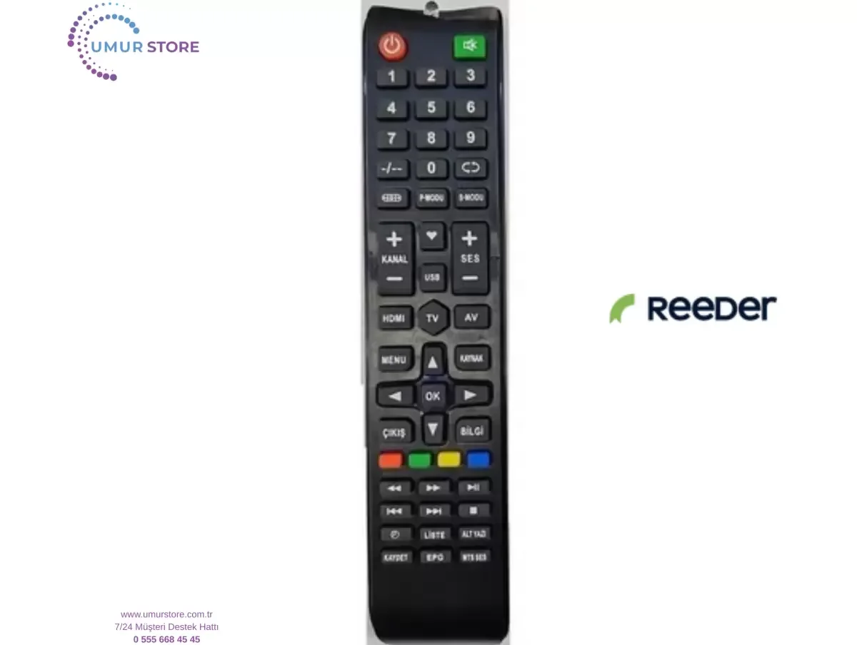 Reeder İle Uyumlu Smart Tv Kumandası Reeder İle Uyumlu Smart Tv Kumandası