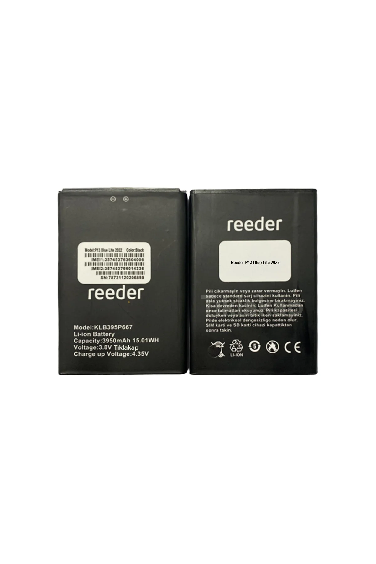 Reeder P13 Blue Lite 2022 Pil Batarya - Klb395p667 TKKLB395P667