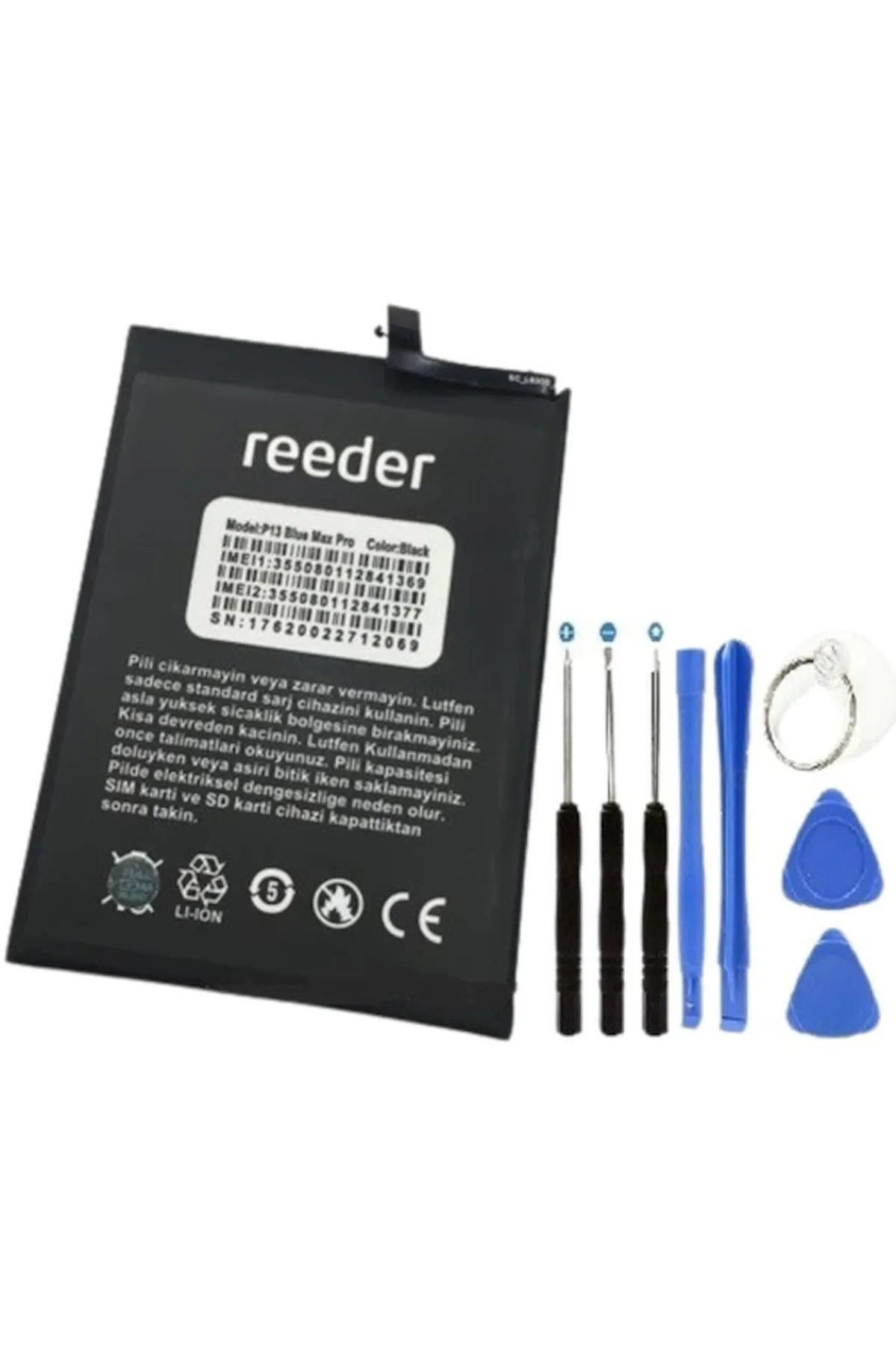 Reeder P13 Blue Max Pro 2021 Pil Batarya+tamir Set
