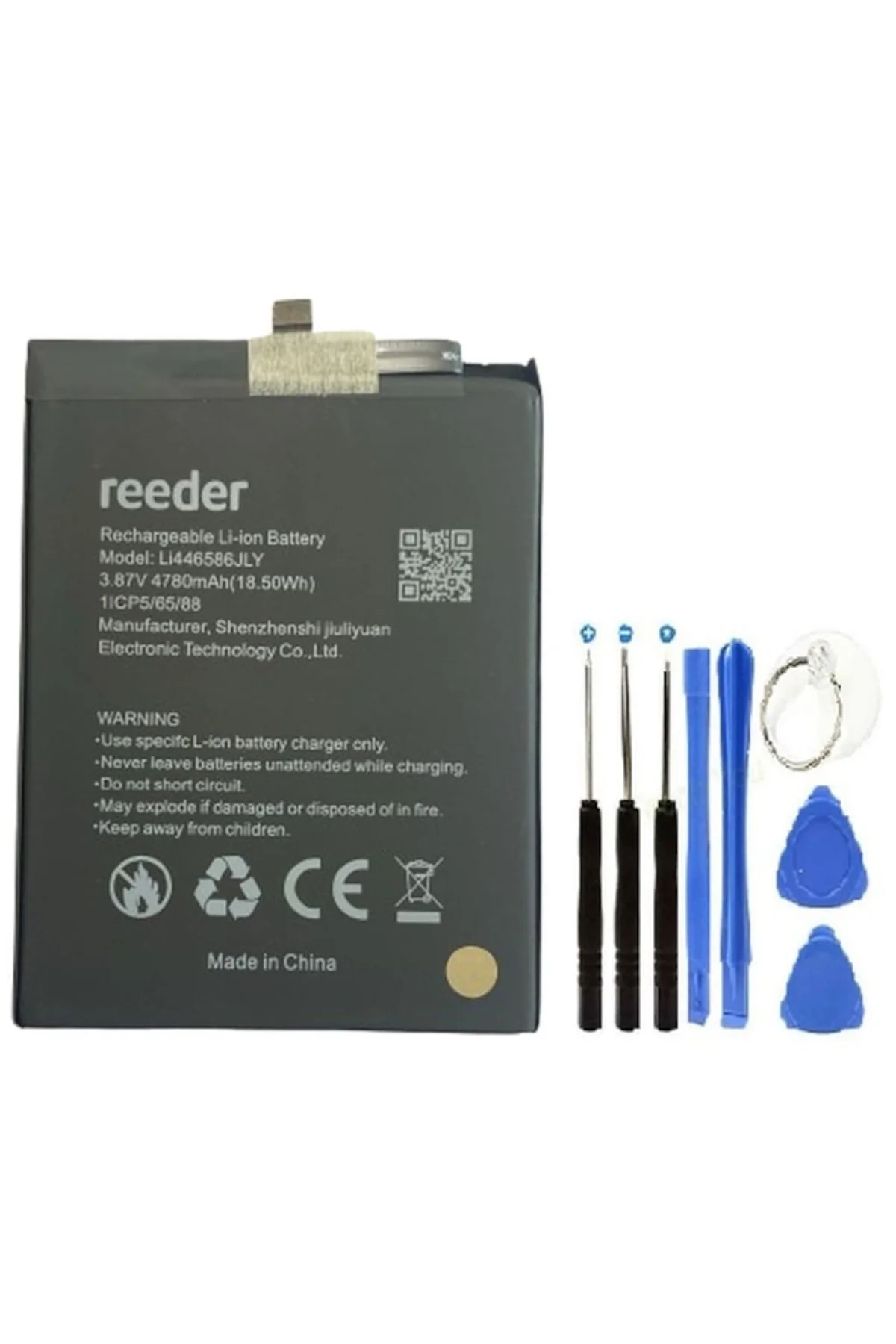 Reeder P13 Blue Plus 2022 Pil Batarya 4780 Mah + Tamir Set