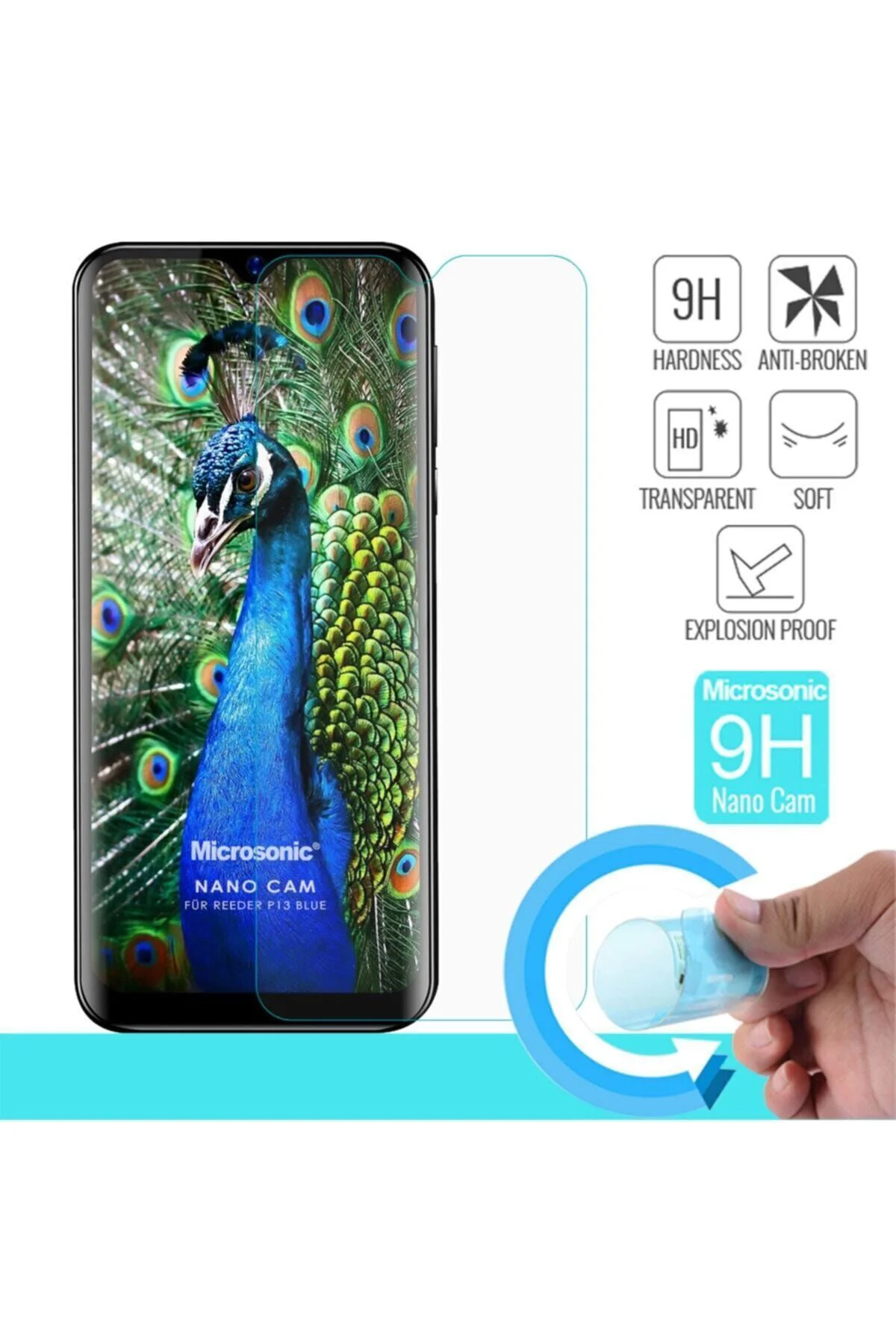 Reeder S19 Max Uyumlu  Nano Glass Cam Ekran Koruyucu