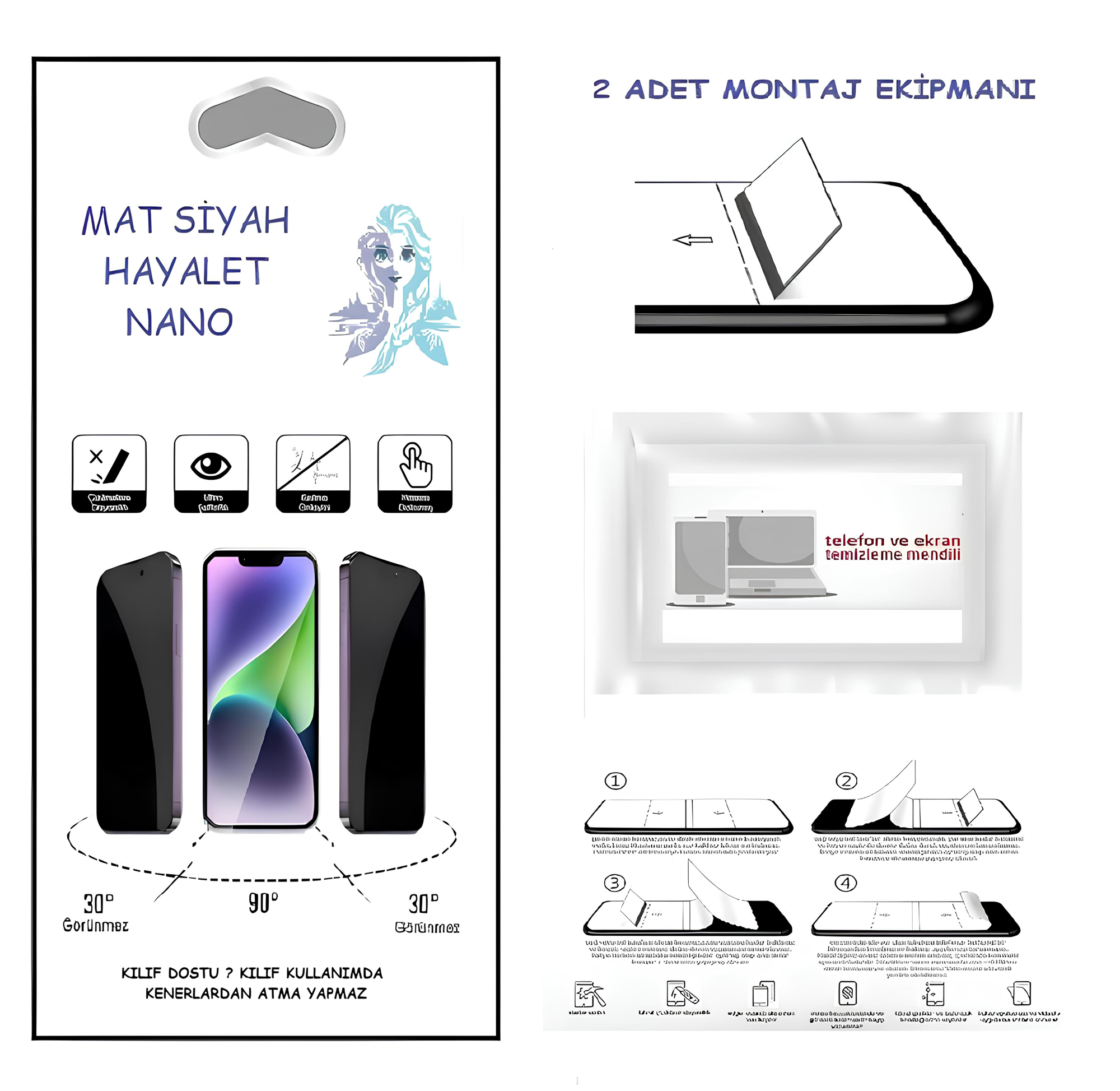 Reeder S23 MAX PRO Nano Ekran Koruyucu Ultra İNCE Esnek MAT HAYAL