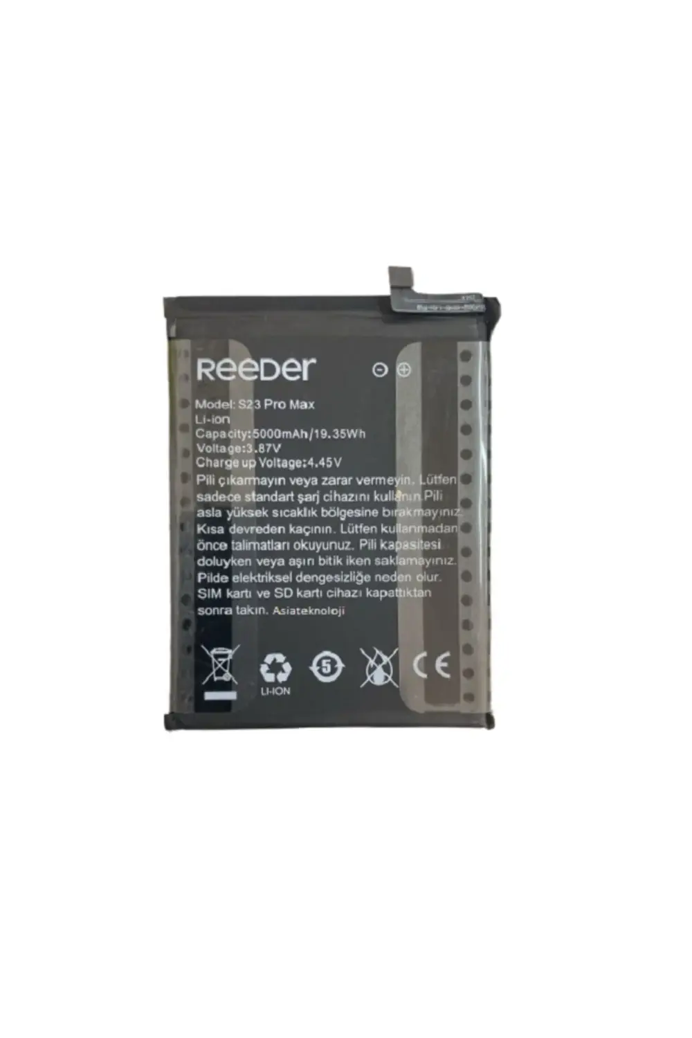 Reeder S23 Pro Max Pil Batarya 5000 mAh