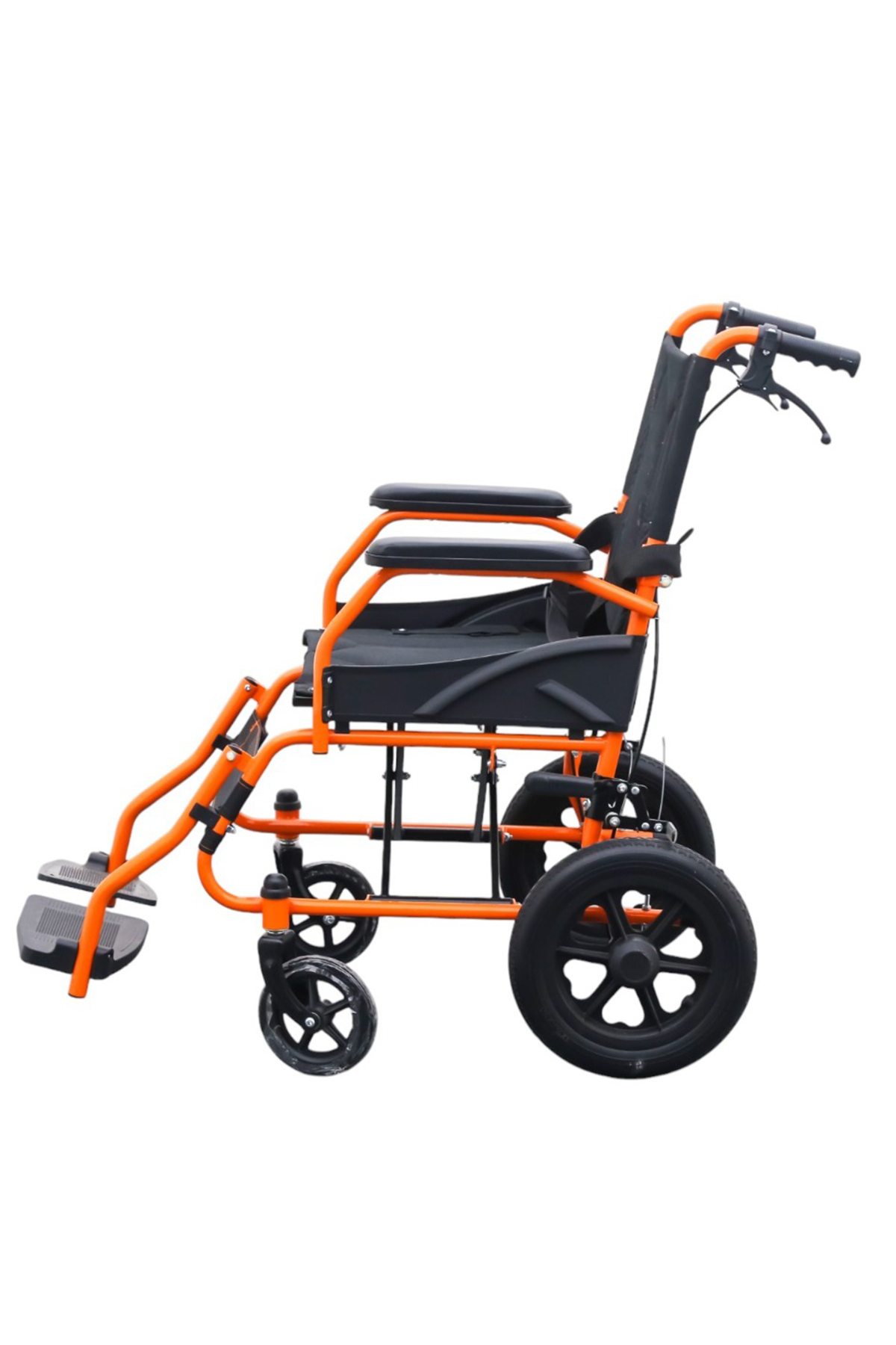 Kolay Katlanabilir Refakatçi Frenli Hasta Transfer Sandalyesi