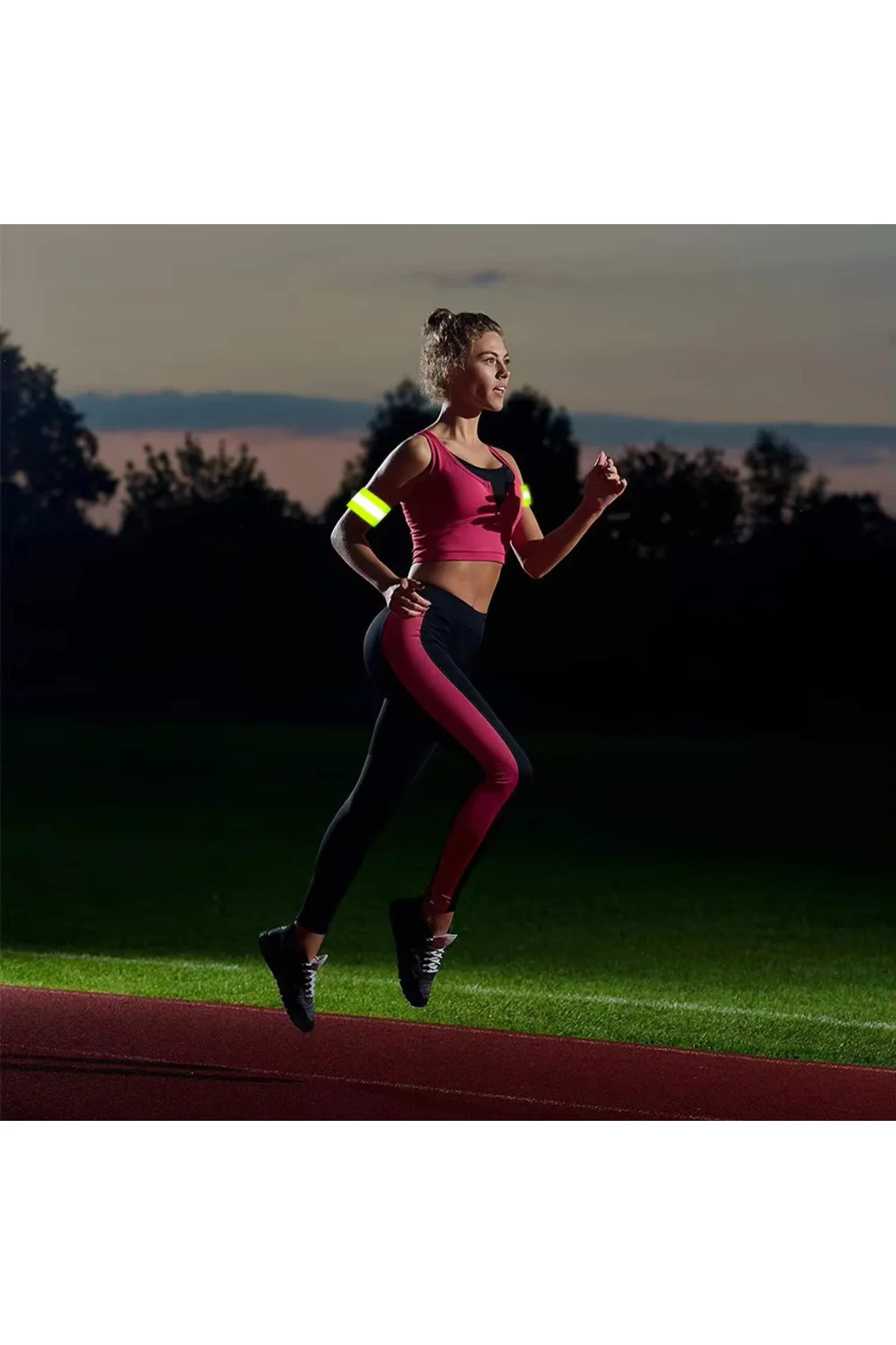 Reflektif Sporcu Bandı - koşu bisiklet yürüyüş gece görüş Reflektif Sporcu Bandı - koşu bisiklet yürüyüş gece görüş