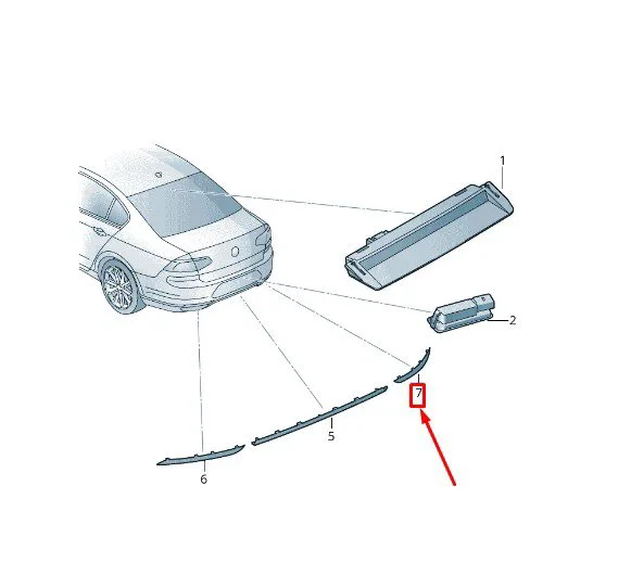 Reflektör - Arka Tampon Sağ (VW Orjinal)(3G0945106C) Passat B8 Fiyatı, Yorumları ve Özellikleri