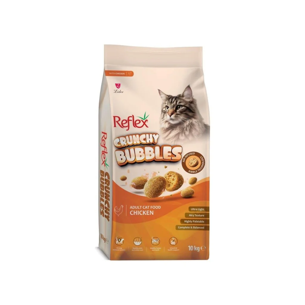 Reflex Crunchy Bubbles Tavuklu Kedi Maması 10 kg