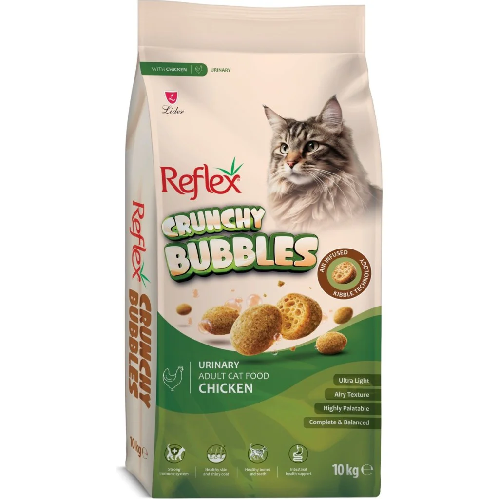Reflex Crunchy Bubbles URINARY Tavuklu Kedi Maması 10 kg
