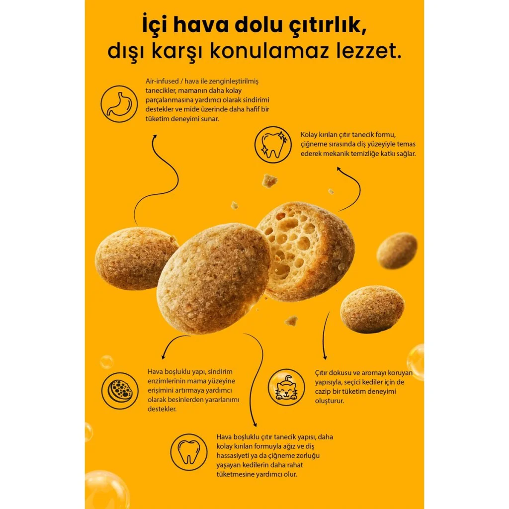Reflex Crunchy Bubbles Somonlu Kısırlaştırılmış Kedi Maması 10 kg