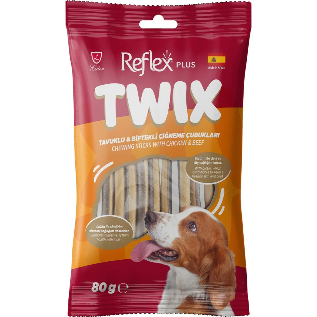 Reflex Dental Stick Plus Twix Tavuklu ve Biftekli Köpek Ödül Çubu