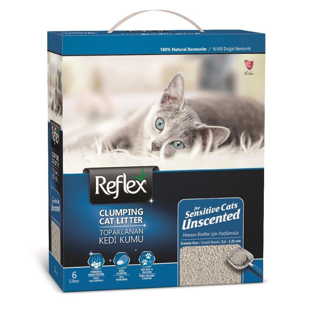 Reflex Hassas Kediler için Kokusuz Süper Hızlı Topaklanan Kedi Ku