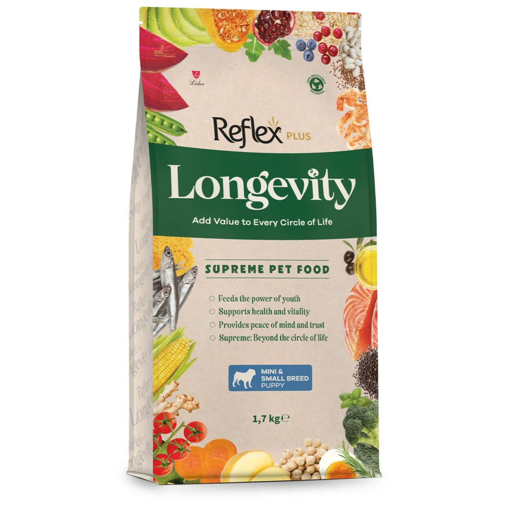 Reflex Plus Longevity Hipoalerjenik Mini ve Küçük Irk Yavru Köpek Maması 1,7kg Reflex Plus Longevity Hipoalerjenik Mini ve Küçük Irk Yavru Köpek Maması 1,7kg