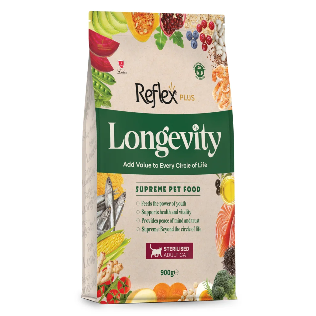 Reflex Plus Longevity Hipoalerjenik Kısırlaştırılmış Kedi Maması 900gr Reflex Plus Longevity Hipoalerjenik Kısırlaştırılmış Kedi Maması 900gr