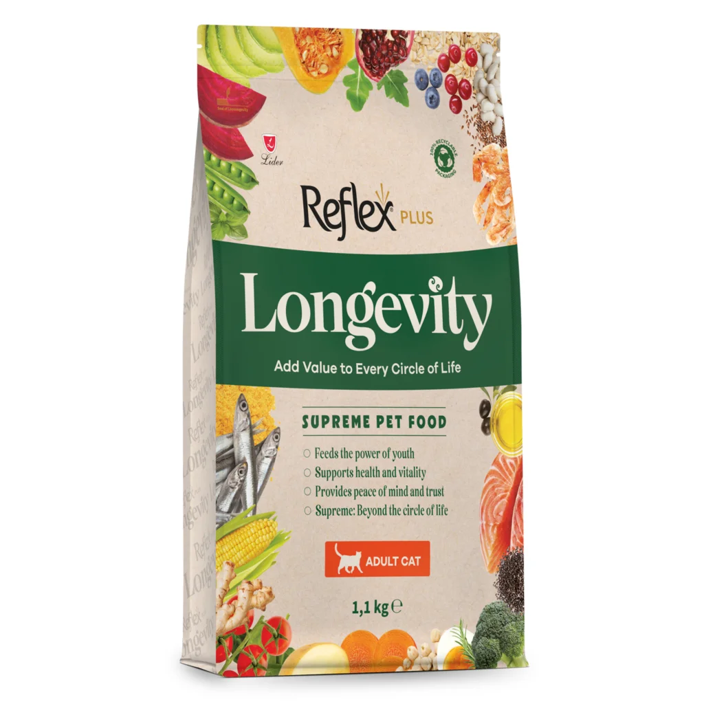 Reflex Plus Longevity Hipoalerjenik Yetişkin Kedi sı 1,1kg Reflex Plus Longevity Hipoalerjenik Yetişkin Kedi sı 1,1kg