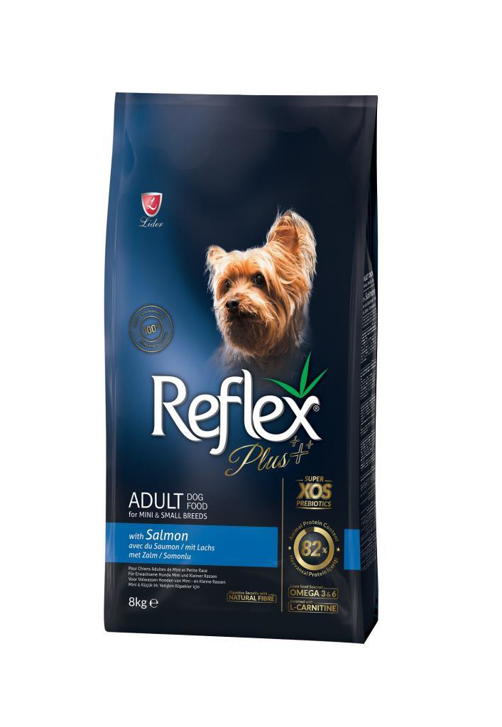 Reflex  Plus Somonlu Küçük Mini İrk Köpek Mamasi 8 Kg
