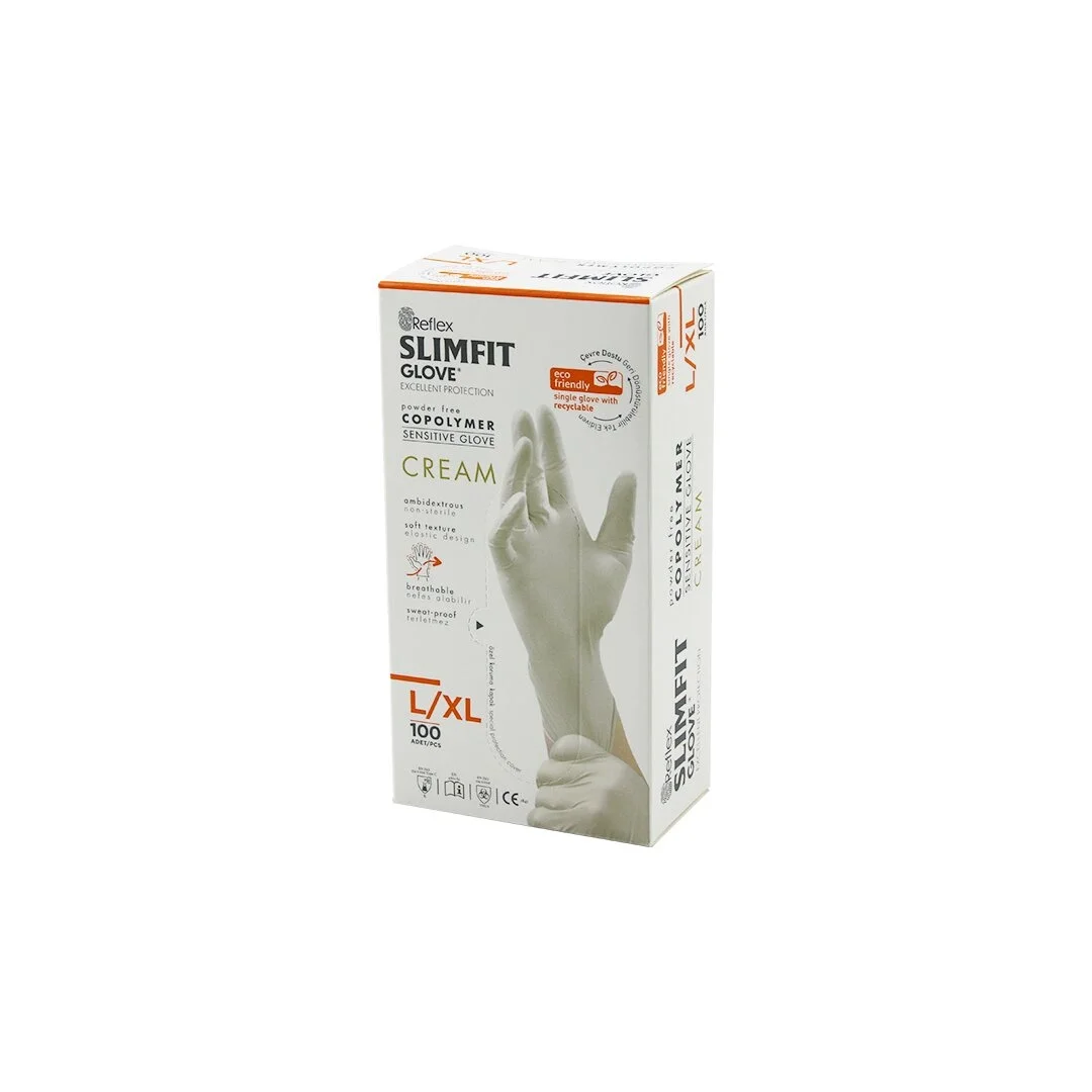 Reflex Slimfit Glove Kod-028 L-xl Krem Pudrasız Muayene Eldiven 100lü Bx40 Fiyatı, Yorumları ve Özellikleri