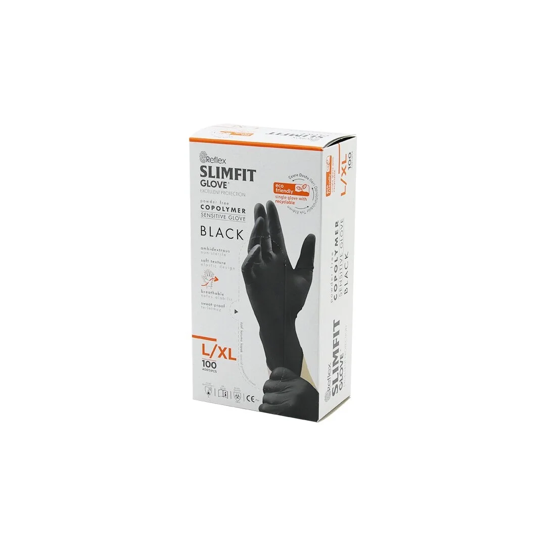 Reflex Slimfit Glove Kod-031 L-xl Siyah Pudrasız Muayene Eldiven 100lü Bx40 Fiyatı, Yorumları ve Özellikleri