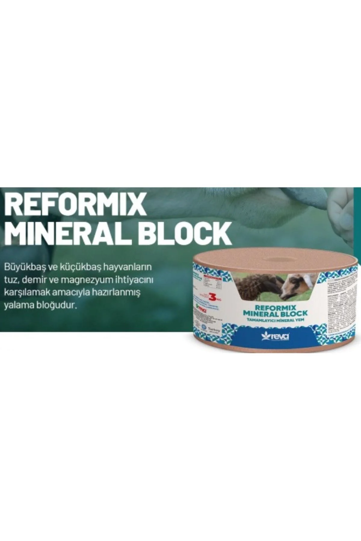 Reformix Mineral Block 3 kg Mineralli Yalama Taşı