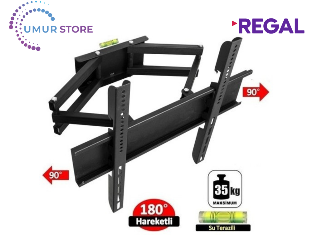 Regal 39r603h 39" Uydu Alıcılı 32- 55 inç Çift Kollu Hareketli Lc